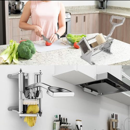 tonchean French Fry Cutter, Wall Mount or Fixed Counter