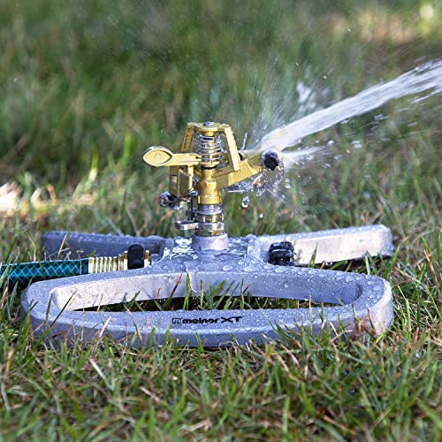 Melnor 65051-AMZ Pulsating Sprinkler with QuickConnect Product Adapter, Amazon Bundle - style: XT on Sled