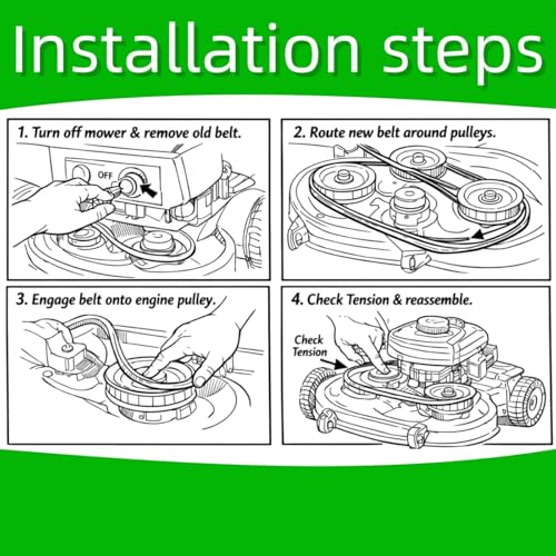 5/8" x 176" Heavy Duty Lawn Mower Drive Belt, Compatible with Toro 106-7369 115-4971 133-1167, Snapper 5103871YP, Ferris 1522061 22061 5022061 5103391 5103671 - color: 1522061
