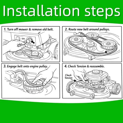 5/8" x 176" Heavy Duty Lawn Mower Drive Belt, Compatible with Toro 106-7369 115-4971 133-1167, Snapper 5103871YP, Ferris 1522061 22061 5022061 5103391 5103671 - color: 1522061