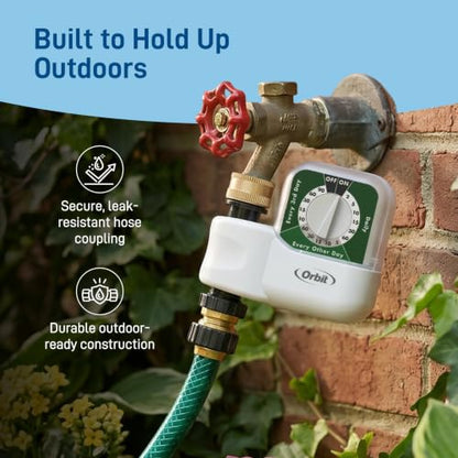 Orbit 62024 Single-Dial Hose Watering Digital Timer, "3"" x 7.5"" x 9.5"""