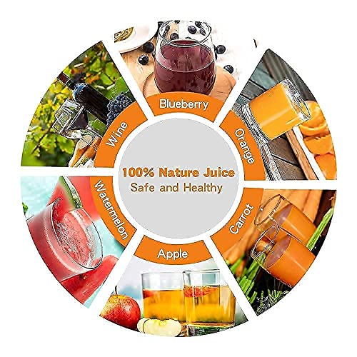 Fruit Wine Press and Crusher,100% Nature Apple&Grape&Berries Crusher Manual Juice Maker for Kitchen …