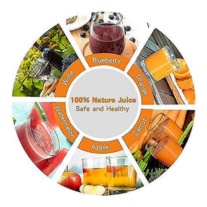 Fruit Wine Press and Crusher,100% Nature Apple&Grape&Berries Crusher Manual Juice Maker for Kitchen …