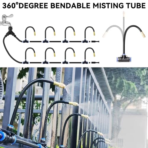 98.4Ft Drip Irrigation Kit System, 360° Bendable Garden Irrigation System - size: 98.4Ft