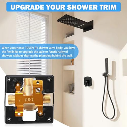 R10000-UNBXHF MultiChoice High Flow Shower Rough-In Valve Body, 1/2-Inch - style: R10000-UNBXHF