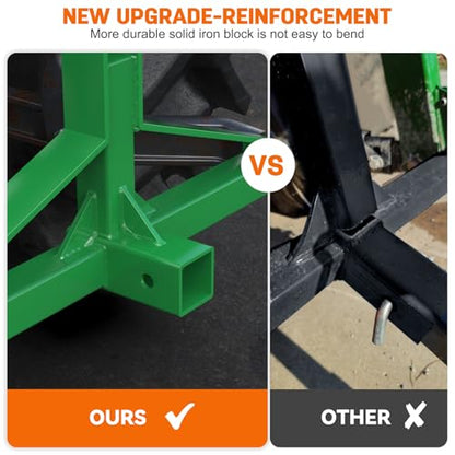Green 3 Point Hitch Receiver Quick Hitch Compatible for Category 1 Tractor