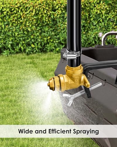 Upgrade Boomless Sprayer Nozzle Fit for Any 2" Thick ATV/UTV Tailgate - size: Black