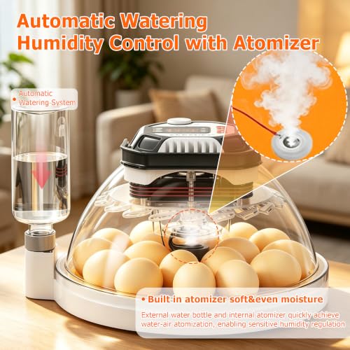 Egg Incubators for Hatching Eggs, Temperature&Humidity Control