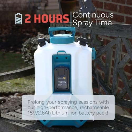 SprayMate Tornado 4-Gallon Battery Backpack Sprayer, Battery Included - style: Battery Included