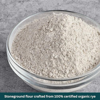 Doves Farm Organic Stoneground Wholemeal Rye Flour 2.2 lb (Pack of 2) - High Fiber Ancient Whole Grain Dark Rye Flour for British Baking Breads, Cakes & Biscuits | Kosher & Vegan | Imported from UK - size: 35.28 Ounce (Pack of 2)