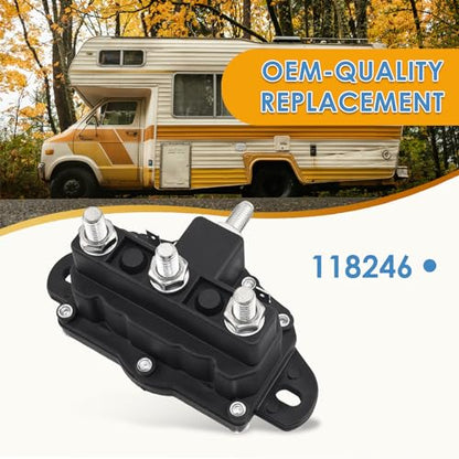 Replacement Dual-Polarity Reversing Solenoid with Silver/Bronze Alloy Posts for Hydraulic Leveling Systems and RV Slide-Outs Replace for 118246
