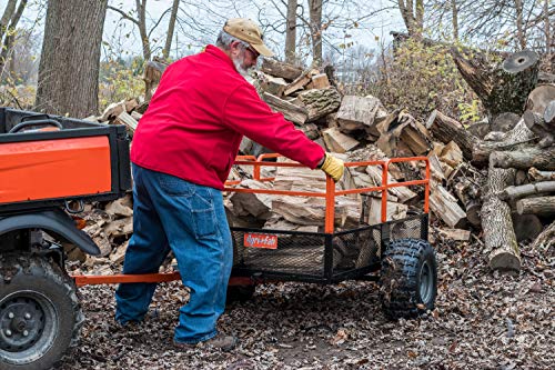 Agri-Fab 45-0554 1250lb Capacity Steel Swiveling / Dump Cart / Utility ATV/UTV Cart, 18 inch x 9.5 inch All Terrain Pneumatic Tires - style: 1,250 lb. Steel Tow-Behind Swivel Dump Cart
