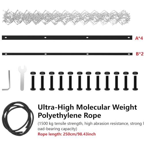 Drag Harrow, 4'x5' Chain Harrow for ATV/UTV, Large-Area Wear-Resistant Mesh