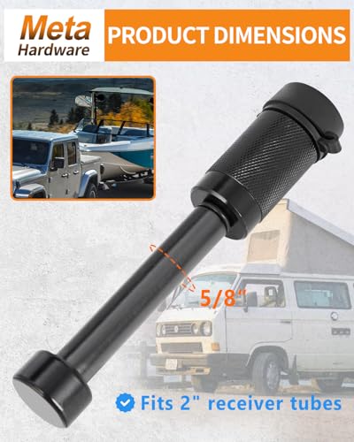 Trailer Hitch Locks, 5/8’’ Dia Hitch Pin Fits Class III IV 2" Receivers - color: 1pack, size: 2-3/4" Pin