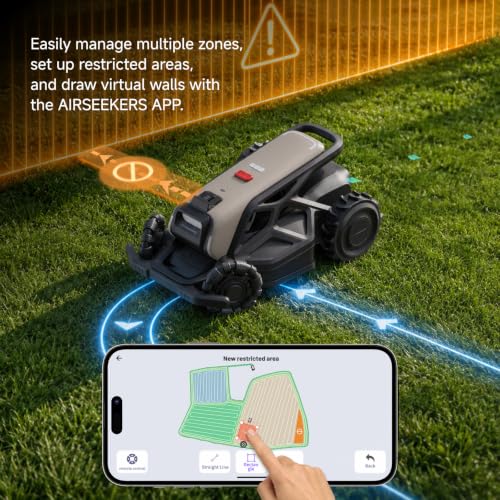 TRON SE Robotic Lawn Mower Wire Free for 0.37 Acre,65% Slope - color: SE