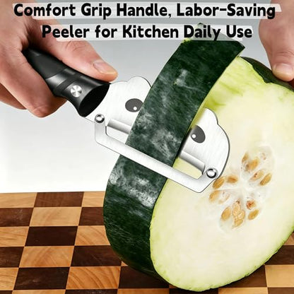 Maxjoy Vegetable Peeler, Stainless Steel Blade, PP Handle - color: White#Yellow#Silver