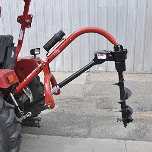 Tool Tuff Model 400 3-Point Tractor Post Hole Digger for Compact/Sub-Compact/Cat 0 Tractors with 6" Auger.