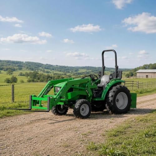 TrailBlaze 2500 lb Skid Steer Pallet Fork Frame Attachment for agricultural machinery Tractors - Quick Attach Loader/Skid Steer Mount - Heavy-Duty Fork Frame