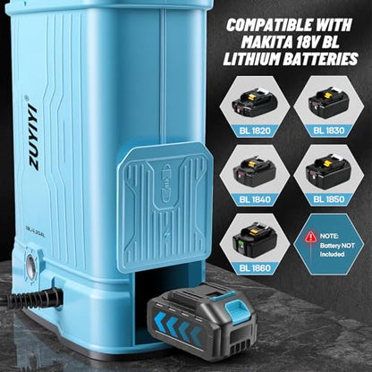 4.2 Gal Backpack Sprayer Battery Powered for Makita 18V, Auto Mixing