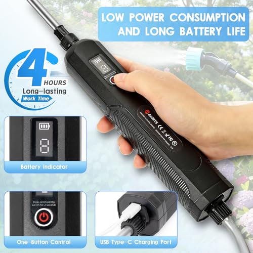 Battery Powered Sprayer, Electric Sprayer, Four Types of Nozzles