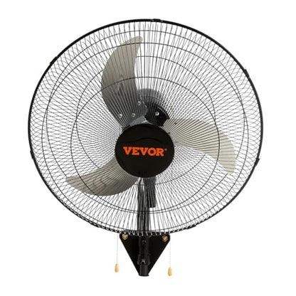 VEVOR Wall Mount Fan, 2 PCS 18 inch Oscillating, 3-speed High Velocity Max. 4000 CFM Industrial Wall Fan for Indoor, Commercial, Residential, Warehouse, Greenhouse, Workshop, Basement, Garage,Black - size: 18 Inch 2 Pack, style: Oscillating
