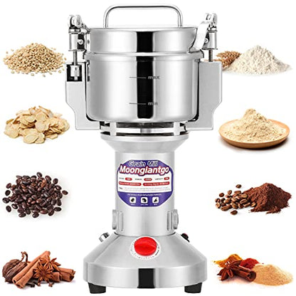 Moongiantgo Grain Mill Grinder Electric 700g Upright, 110V - size: 700g Upright, 110V