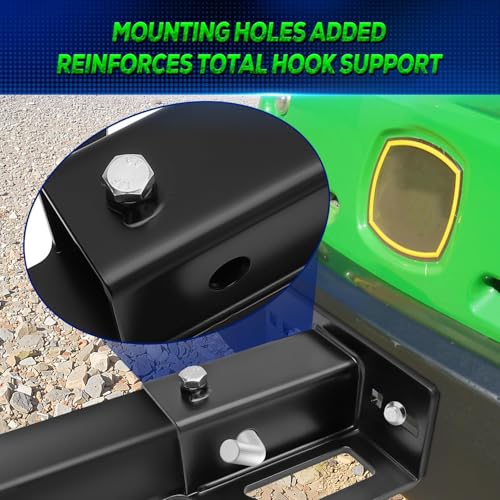 Universal Zero Turn Lawn Mower Hitch, 2" Receiver for Golf Cart Trailer ATV