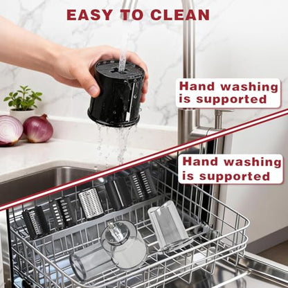 Slicer Shredder Attachment for KitchenAid Stand Mixers, 5 Removable Blades