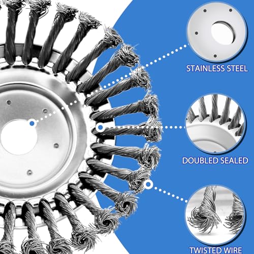 8 Inch Unbreakable Wired Trimmer Blade, Steel Wire Trimmer Head - size: 8 inch