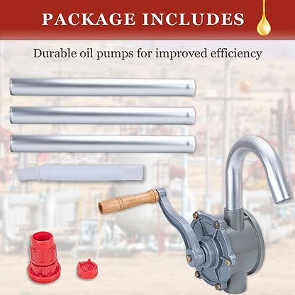 GDDGHS 55 Gallon Drum Pump Rotary Barrel Pump Aluminum - style: Modern
