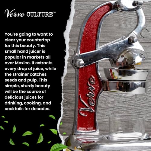 Verve CULTURE Red Artisan Citrus Juicer, Small - color: Red