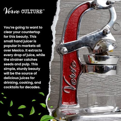Verve CULTURE Red Artisan Citrus Juicer, Small - color: Red