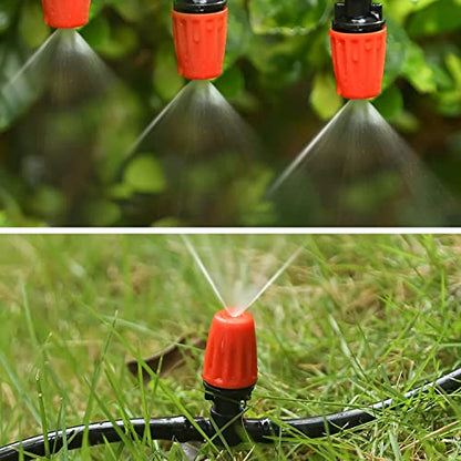 50 Pcs Adjustable Micro Spray Irrigation Emitters for Garden Irrigation - color: Tee Connector