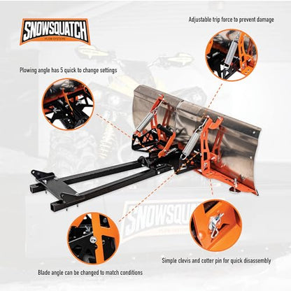 SNOWSQUATCH Aluminum ATV Snow Plow 48-60 Inch Adjustable Blade Mount Kit