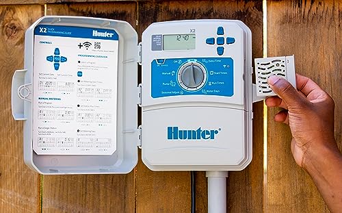 Hunter Hydrawise X2-800 8 Station Hydrawise Controller Bundeled with Wand WiFi Module X2 8 Zone Outdoor or Indoor Smart Internet X2800 Irrigation Timer