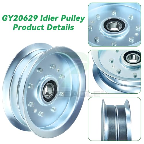 2 Pcs GY22172 Idler Pulley with GY20629 Idler Pulley for D140 Deck - color: A6 1xGY20629+2xGY22172