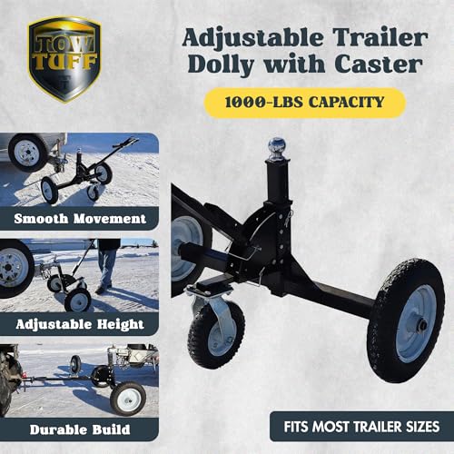 Tow Tuff TMD-1000CATV - Trailers - 1000 lb Trailer Dolly, 10 in Caster - size: 1000 lb
