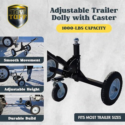 Tow Tuff TMD-1000CATV - Trailers - 1000 lb Trailer Dolly, 10 in Caster - size: 1000 lb