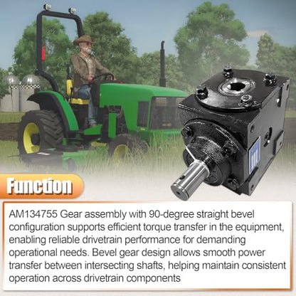 AUC14197 Rotary Broom Gearbox Gear Case Fit for John Deere 52" 60"