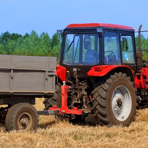 YINTATECH 49" 3 Point Hay Spear for Tractor CAT 1 with 2 Stabilizers Spear