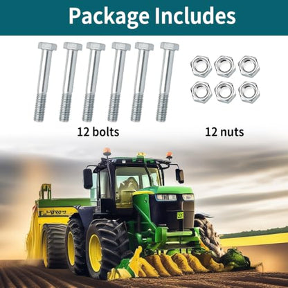 Grade 5 Shear Bolts Compatible with Rotary Cutters & Bush Hog 12 Pcs
