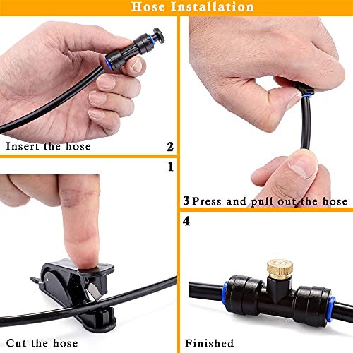 Outdoor Misting Cooling System with Pump Kit, 65.6FT(20M) Misting Line - color: (02) 20M Misting Line