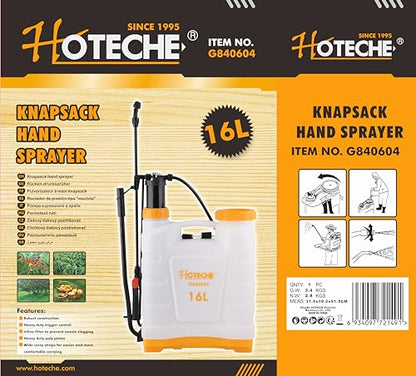 Backpack Garden Sprayer 4 Gallon Pressure Pump Lawn Yard Plant Weed
