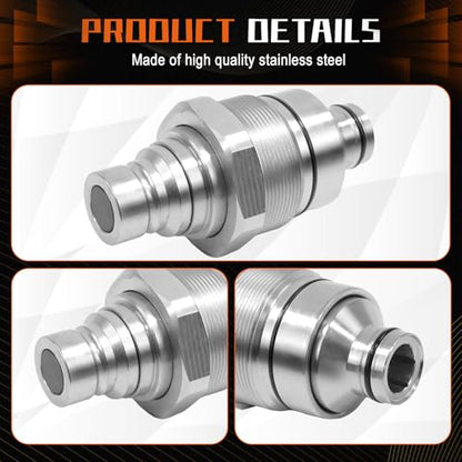 PANGOLIN 7246799 Hydraulic Coupler Male fits for Bobcat T180 T190 T200 T250 - size: Male