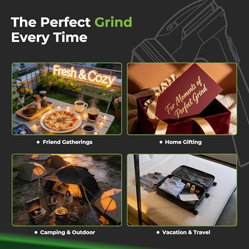 Mamba Original USB Electric Herb Grinder with Color Box. Small Portable Spice Mill - color: Gray & Green