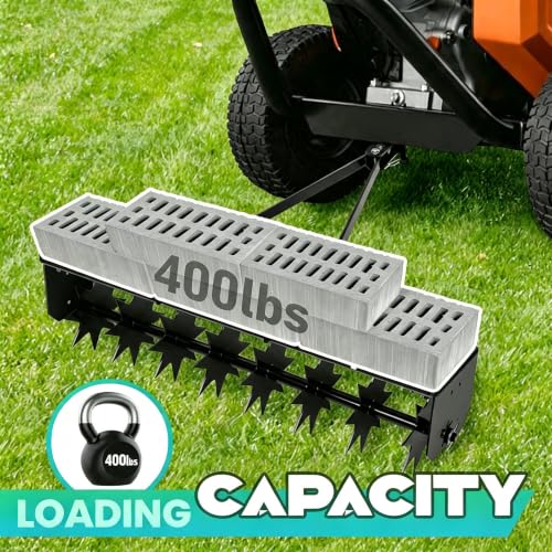 Tow Behind Lawn Aerator 400LBS,Pull Behind Aerator with Steel Nails