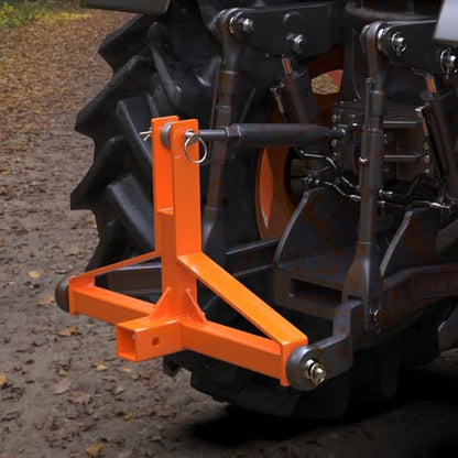 Orange 3 Point Hitch Receiver Quick Hitch Compatible for Category 1 Tractor