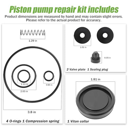 0610407-K Piston Sprayer Pump Repair Kit, for Solo 425 Backpack Sprayers