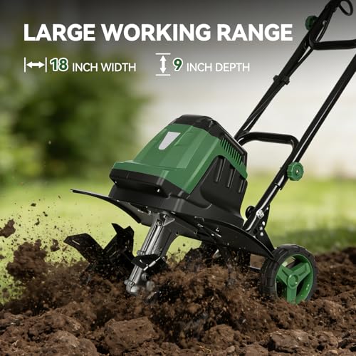 15A 18-Inch Electric Tiller Cultivator - size: 15A-18INCH