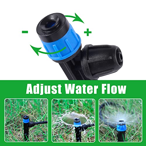 25 Pcs 360° Adjustable Drip Irrigation Spray Emitters - style: 25pcs-Blue 360 Degree Sprayer